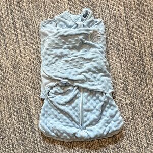 Halo Soft Textured Baby Sleep Sack in Light Blue